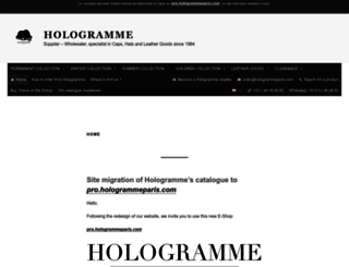 hologrammeparis.com screenshot