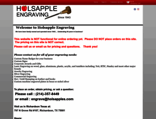 holsapples.com screenshot
