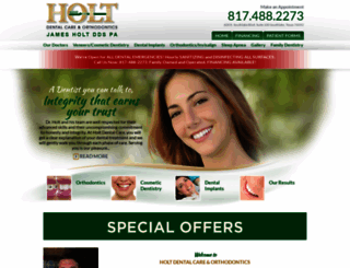 holtdentalcare.com screenshot
