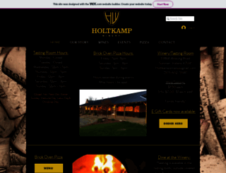 holtkampwinery.com screenshot