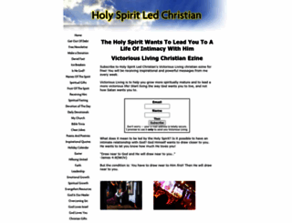 holy-spirit-led-christian.com screenshot