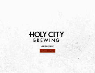 holycitybrewing.com screenshot