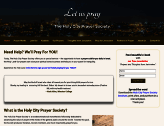 holycityprayer.com screenshot