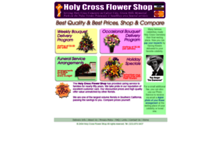 holycrossflowershop.com screenshot