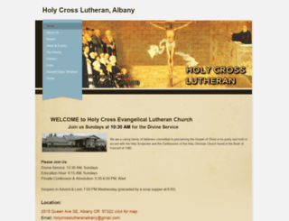 holycrosslutheranalbany.org screenshot