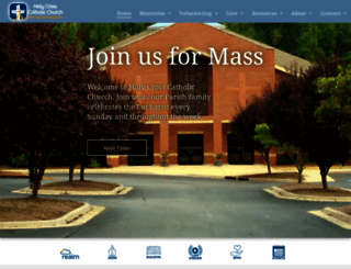 holycrossnc.com screenshot