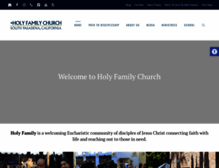 holyfamily.org screenshot