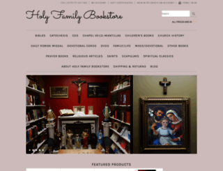 holyfamilybookstore.net screenshot