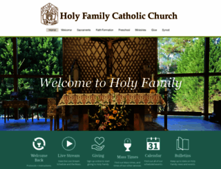 holyfamilycc.org screenshot