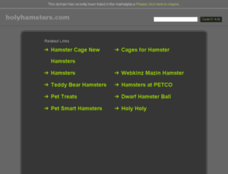 holyhamsters.com screenshot