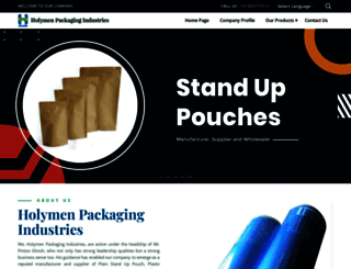 holymenpackagingindustries.com screenshot
