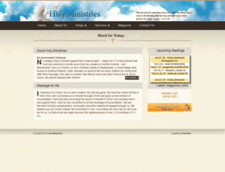 holyministries.co.in screenshot
