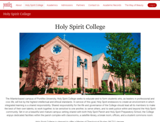 holyspiritcollege.org screenshot