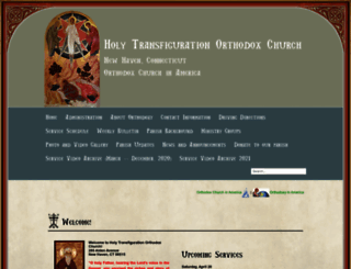 holytransfigurationnh.org screenshot