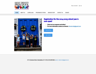 holytrinitypreschool.com screenshot