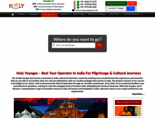 holyvoyages.com screenshot