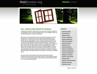 holzfenster.org screenshot