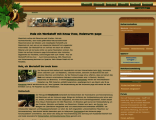 holzwurm-page.de screenshot