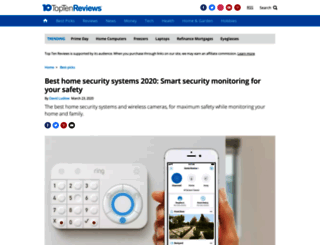 home-security-monitoring-review.toptenreviews.com screenshot