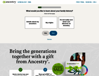 home.ancestry.com screenshot