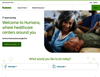 home.humana.com screenshot