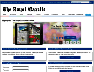 home.royalgazette.com screenshot
