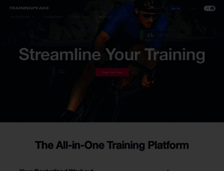 home.trainingpeaks.com screenshot