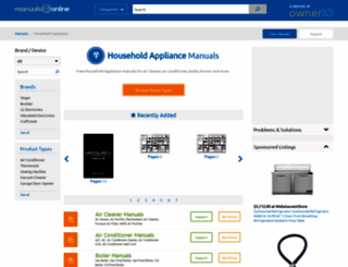 homeappliance.manualsonline.com screenshot