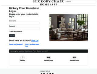 homebase.hickorychair.com screenshot