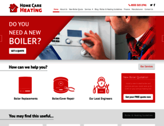 homecareheating.co.uk screenshot
