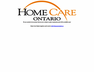 homecareontario.ca screenshot