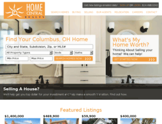 homecentralrealty.com screenshot