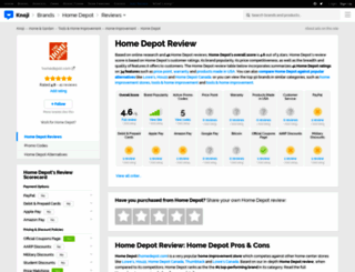 homedepot.knoji.com screenshot