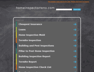 homeinspectorreno.com screenshot