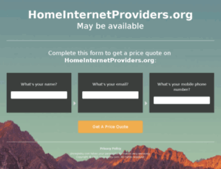 homeinternetproviders.org screenshot