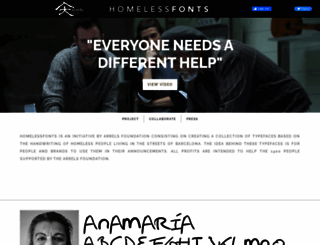 homelessfonts.org screenshot