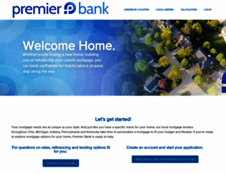 homeloans.yourpremierbank.com screenshot