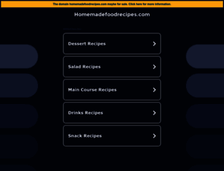 homemadefoodrecipes.com screenshot