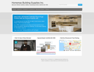 homemaxbuildingsupplies.com screenshot