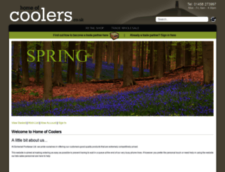 homeofcoolers.co.uk screenshot