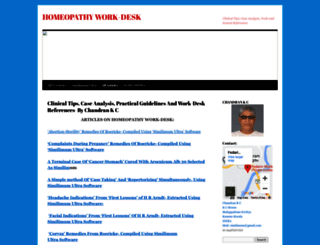 homeopathyworkdesk.wordpress.com screenshot
