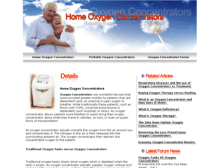 homeoxygenconcentrator.com screenshot