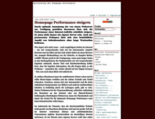 homepage-performance.de screenshot