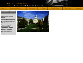 homepage.cs.uiowa.edu screenshot