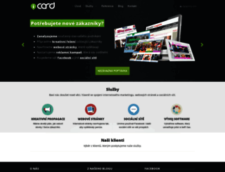 homepage.icard.cz screenshot