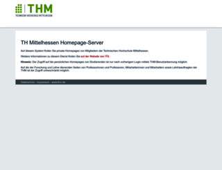 homepages.th-mittelhessen.de screenshot