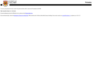 homepages.ucalgary.ca screenshot