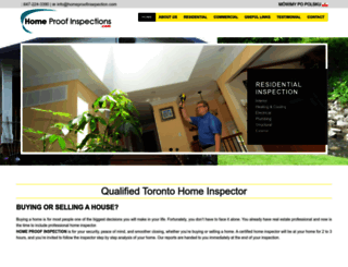 homeproofinspections.com screenshot