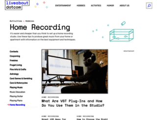 homerecording.about.com screenshot