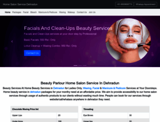 homesalonservice.in screenshot
